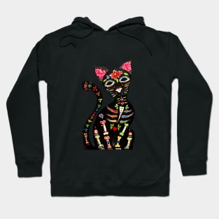 Dia de los muertos cat Hoodie